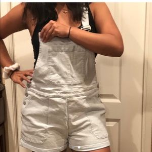 Striped Short overalls!! NWOT